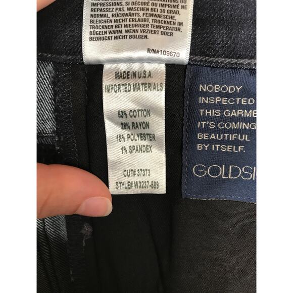 Goldsign Stella Dark Flare Jeans Womens 24 Capsule Bell Bottom Designer 70s Boho - Picture 10 of 13